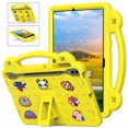 thumbnail image 1 of ELEHOLD Kids Case for Samsung Galaxy Tab S9 FE+/S9 Plus/S8 Plus/S7 FE /S7 Plus  EVA Foam Cute Cartoon Case with Built-in Kickstand Shockproof Portable Case with DIY Accessories,Yellow, 1 of 6