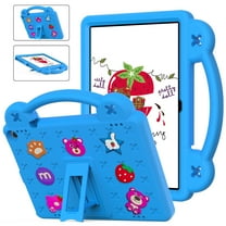 ELEHOLD Kids Case for Walmart Onn 11 inch Tablet Pro 2024 Kids (Model:100146660)  EVA Foam Cute Cartoon Case with Built-in Kickstand Shockproof Handle Stand Cover,Skyblue