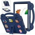thumbnail image 1 of ELEHOLD Kids Case for iPad 6th/5th Gen/Pro (2018/2017/2016) 9.7 inch, EVA Foam Cute Cartoon Case with Built-in Kickstand Pencil Holder Shockproof Portable Case for iPad 9.7"/iPad Air/Air 2,Navyblue, 1 of 8
