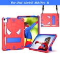 thumbnail image 1 of ELEHOLD Kids Case for iPad Pro 11" 2022/2021/2020/2018/iPad Air 5/Air 4 10.9", Heavy Duty Rugged Cover with Foldable Kickstand Crossbody Shoulder Strap Pencil Holder Shockproof Case,Red+Blue, 1 of 6