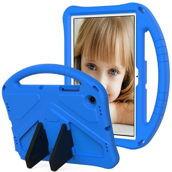 ELEHOLD Kids Friendly Case for Samsung Galaxy Tab A8 10.5 inch (2022) EVA Full Body Protective with Kickstand Handle Grip Shockproof Anti-Scratch Case for Galaxy Tab A8 10.5 inch,Blue