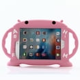 thumbnail image 1 of ELEHOLD Kids Friendly Case for iPad 6th/5th Gen/Pro 9.7" (2018/2017/2016),Cute Design Soft Silicone Full Body Protective with Kickstand Handle Grip Shockproof Anti-Scratch Case for iPad 9.7" -Pink, 1 of 8