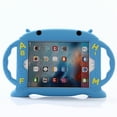 thumbnail image 1 of ELEHOLD Kids Friendly Case for iPad 9th/8th/7th 10.2" (2021/2020/2019),Cute Design Soft Silicone Full Body Protective with Kickstand Handle Grip Shockproof Anti-Scratch Case for iPad 10.2 inch,Blue, 1 of 8