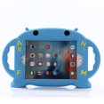 thumbnail image 1 of ELEHOLD Kids Friendly Case for iPad Mini (6th Generation),Cute Design Soft Silicone Full Body Protective with Kickstand Handle Grip Shockproof Anti-Scratch Case For iPad Mini 6,Blue, 1 of 9