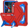 thumbnail image 1 of ELEHOLD Kids Protective Case for Apple iPad 11th(A16) Gen 2025/10th Gen 2022 with Screen Protector, Shockproof 3-Layers Heavy Duty Rugged Kickstand Protection Case with Shoulder Strap , F, 1 of 7