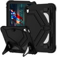 thumbnail image 1 of ELEHOLD Kids Protective Case for Apple iPad 11th(A16) Gen 2025/10th Gen 2022 with Screen Protector, Shockproof 3-Layers Heavy Duty Rugged Kickstand Protection Case with Shoulder Strap , B, 1 of 7