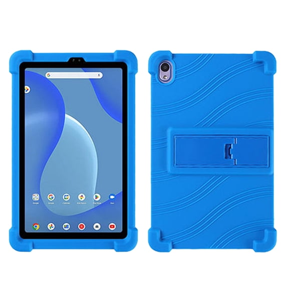 ELEHOLD Kids Shockproof Case For Walmart Onn 12.1 Inch Tablet Pro 2024 Soft TPU Skin-Friendly Protective Cover, with Kickstand, Gifts for Children, Dark Blue