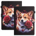 thumbnail image 1 of ELEHOLD for Kindle 11th Generation (2022) Leather Case,Cute Animals Pattern Folio Flip Case Card Slots Kickstand Magnetic Clasp Shockproof Smart Protective Case for Kindle 11th Generation,Dog, 1 of 5