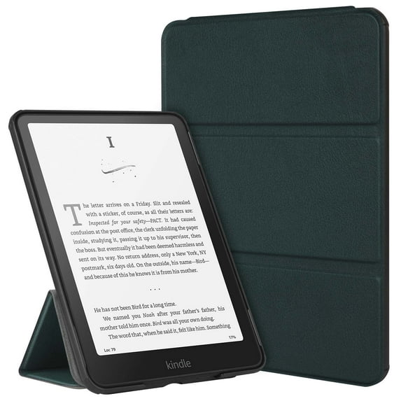 ELEHOLD Kindle Case for 7 Inch Kindle Paperwhite 12th generation 2024 Release,Slim Shockproof Corner Lightweight Magnetic Kickstand Flip Cover with Auto Sleep/Wake,Darkgreen