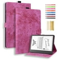 thumbnail image 1 of ELEHOLD for Kindle Scribe 10.2 inch Leather Case,Embossed Flower Pattern Folio Flip Case Card Slots Kickstand Magnetic Clasp Shockproof Protective Case for Kindle Scribe 10.2", Rose, 1 of 8
