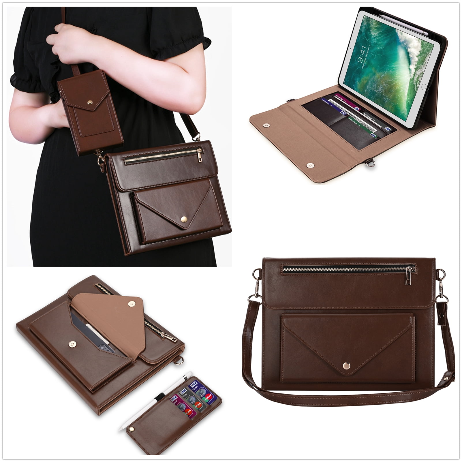 ELEHOLD Leather Bag Case for iPad Pro 12.9