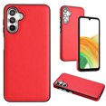 thumbnail image 1 of ELEHOLD Leather Case For Samsung Galaxy A54 5G,Premium Leather Material Slim Lightweight Camera Protection Full Body Shockproof Luxury Case,Red, 1 of 5