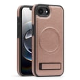 thumbnail image 1 of ELEHOLD Leather Case For iPhone 16e Magnetic Shockproof Cover, Mag Safe Compatibl, with Invisible Magnet Kickstand, Rosegold, 1 of 8