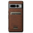 thumbnail image 1 of ELEHOLD Leather Case for Google Pixel 8 Premium Lychee Texture Leather Case with Detachable Magnetic Card Holder Compatible with MagSafe Charging Luxury Shockproof Case for Google Pixel 8,brown, 1 of 7