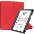 thumbnail image 1 of ELEHOLD Leather Case for Kindle Scribe 10.2" 2022 with Auto Wake/Sleep Function Multiple Angles Kickstand Pen Holder Full Body Protection Shockproof Anti-Scratch Case for Kindle Scribe 10.2",Red, 1 of 9