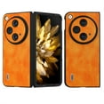 thumbnail image 1 of ELEHOLD Leather Case for OnePlus Open, Classic Luxury PU Leather All-Inclusive Lens Protection Ultra Thin Fit Lightweight Shockproof Protective Case for OnePlus Open,Orange, 1 of 5