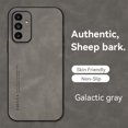 thumbnail image 1 of ELEHOLD Leather Case for Samsung Galaxy A14 5G,Luxury Sheepskin Comfortable Grip All-inclusive Lens Protection Soft Edge Shockproof Slim Case for Samsung A14 5G,Gray, 1 of 6