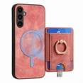 thumbnail image 1 of ELEHOLD Leather Case for Samsung Galaxy A14 5G Magnetic Detachable Card Holder Magnetic 2 in 1 Wallet Case with Ring Holder Kickstand Compatible with Mag Safe Shockproof Cover,pink, 1 of 8