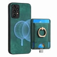 thumbnail image 1 of ELEHOLD Leather Case for Samsung Galaxy A23 4G Magnetic Detachable Card Holder Magnetic 2 in 1 Wallet Case with Ring Holder Kickstand Compatible with Mag Safe Shockproof Cover,green, 1 of 8