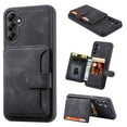 thumbnail image 1 of ELEHOLD Leather Case for Samsung Galaxy A34 5G Wallet Card Holders Magnetic Clasp Stand Function Full Body Shockproof Protection for Samsung A34 5G,Black, 1 of 5
