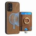 thumbnail image 1 of ELEHOLD Leather Case for Samsung Galaxy A51 5G Magnetic Detachable Card Holder Magnetic 2 in 1 Wallet Case with Ring Holder Kickstand Compatible with Mag Safe Shockproof Cover,brown, 1 of 8