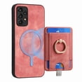 thumbnail image 1 of ELEHOLD Leather Case for Samsung Galaxy A52 5G Magnetic Detachable Card Holder Magnetic 2 in 1 Wallet Case with Ring Holder Kickstand Compatible with Mag Safe Shockproof Cover,pink, 1 of 8
