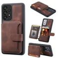 thumbnail image 1 of ELEHOLD Leather Case for Samsung Galaxy A53 5G Wallet Card Holders Magnetic Clasp Stand Function Full Body Shockproof Protection for Samsung A53 5G,Coffee, 1 of 6