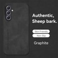 thumbnail image 1 of ELEHOLD Leather Case for Samsung Galaxy A54 5G,Luxury Sheepskin Comfortable Grip All-inclusive Lens Protection Soft Edge Shockproof Slim Case for Samsung A54 5G,Black, 1 of 6