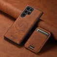 thumbnail image 1 of ELEHOLD Leather Case for Samsung Galaxy Note 20 Ultra Premium Lychee Texture Leather Case with Detachable Magnetic Card Holder Compatible with MagSafe Charging Luxury Shockproof Case ,khaki, 1 of 7