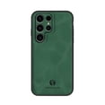 thumbnail image 1 of ELEHOLD Leather Case for Samsung Galaxy S22 Ultra,Slim Thin Lightweight Case All-Inclusive Camera Lens Protection Work with Magnetic Car Mount Holder Full Body Shockproof Anti-Scratch Case,Darkgreen, 1 of 7