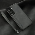 thumbnail image 1 of ELEHOLD Leather Case for Samsung Galaxy S23, Skin-Friendly Premium Leather Lens Protection with Wrist Strap Compatible with Magnetic Car Mount Shockproof Case,Darkgray, 1 of 5
