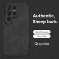 thumbnail image 1 of ELEHOLD Leather Case for Samsung Galaxy S23 Ultra 6.8",Luxury Sheepskin Comfortable Grip All-inclusive Lens Protection Soft Edge Shockproof Slim Case for Samsung S23 Ultra,Black, 1 of 6