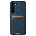 thumbnail image 1 of ELEHOLD Leather Case for Samsung Galaxy S24 Premium Lychee Texture Leather Case with Detachable Magnetic Card Holder Compatible with MagSafe Shockproof Case for Samsung S24,Blue, 1 of 7