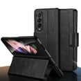 thumbnail image 1 of ELEHOLD Leather Case for Samsung Galaxy Z Fold 4 Premium PU Leather  Case Full Body All-Inclusive Protection Flip Case Magnetic Closure  Shockproof Cover for Samsung Z Fold 4 for Men Women, Black, 1 of 6