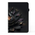 thumbnail image 1 of ELEHOLD Leather Case for Samsung Tab A 10.1 (2019) Flip Folio Case with Card Holders Anti-Slip Strip Kickstand Function Full Protective Shockproof Case,Lotus, 1 of 8