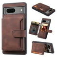 thumbnail image 1 of ELEHOLD Leather Case for Google Pixel 7 Wallet Card Holders Magnetic Clasp Stand Function Full Body Shockproof Protection for Google Pixel 7,Coffee, 1 of 6