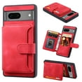 thumbnail image 1 of ELEHOLD Leather Case for Google Pixel 7 Wallet Card Holders Magnetic Clasp Stand Function Full Body Shockproof Protection for Google Pixel 7,Red, 1 of 6