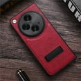 thumbnail image 1 of ELEHOLD Leather Case for OnePlus Open,Full Body Protection Case with Invisible Hidden Kickstand Slim Lightweight Shockproof Case for OnePlus Open,Red, 1 of 11