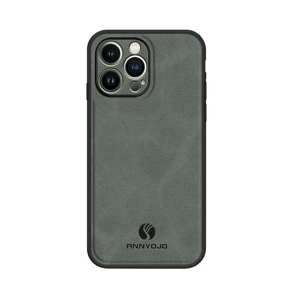 ELEHOLD Leather Case for iPhone 11 Pro Max,Slim Thin Lightweight Case All-Inclusive Camera Lens Protection Work with Magnetic Car Mount Holder Full Body Shockproof Anti-Scratch Case,Gray