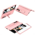 thumbnail image 1 of ELEHOLD Leather Folding Case for Samsung Galaxy Z Fold 3, Full Body Hinge Protection Case with Built-in Screen Protector Shockproof Protective Hidden Kickstand for Samsung Z Fold 3, Pink, 1 of 7