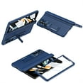 thumbnail image 1 of ELEHOLD Leather Folding Case for Samsung Galaxy Z Fold 4, Full Body Hinge Protection Case with Built-in Screen Protector Shockproof Protective  Hidden Kickstand for Samsung Z Fold 4, Blue, 1 of 8