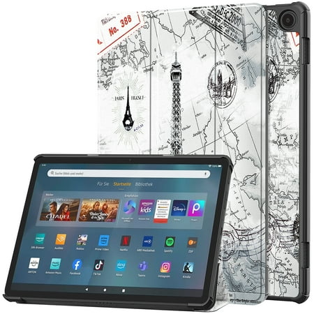 ELEHOLD Leather Protective Case for Amazon Fire Max 11 2023 Adjustable Kickstand Magnetic Folio Slim Shockproof Case for Fire Max 11(2023, 13th Gen),Tower