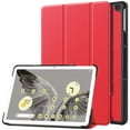 thumbnail image 1 of ELEHOLD Leather Protective Case for Google Pixel Tablet 2023 Cute Stylish Pattern Adjustable Kickstand Magnetic Folio Slim Shockproof Case for Google Pixel Tablet,Red, 1 of 7