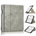 thumbnail image 1 of ELEHOLD Leather Protective Case for Kindle Scribe 10.2 inch (2022 Release), Multi-Angle Kickstand 360° Rotating Swivel Stand Anti-Slip Strip Full-body Protective Shockproof Cover, Gray, 1 of 8