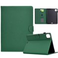 thumbnail image 1 of ELEHOLD Leather Wallet Case For Apple iPad 10th Gen 2022 Fiber Pattern Lightweight Folio Stand Cover, Auto Sleep&Week Function, Full Body Protection, Green, 1 of 9