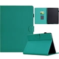 thumbnail image 1 of ELEHOLD Leather Wallet Case For Amazon Fire HD8/HD8plus(12th generation 2022 release) Fiber Pattern Lightweight Folio Stand Cover, Auto Sleep&Week Function, Full Body Protection, Cyan, 1 of 9