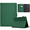 thumbnail image 1 of ELEHOLD Leather Wallet Case For Amazon Kindle Paperwhite 1/2/3/4 Fiber Pattern Lightweight Folio Stand Cover, Auto Sleep&Week Function, Full Body Protection, Green, 1 of 10