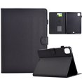 thumbnail image 1 of ELEHOLD Leather Wallet Case For Apple iPad 10th Gen 2022 Fiber Pattern Lightweight Folio Stand Cover, Auto Sleep&Week Function, Full Body Protection, Black, 1 of 10