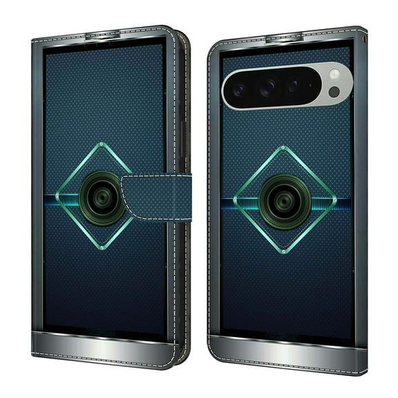 ELEHOLD Leather Wallet Case for Google Pixel 9 Pro XL with Lanyard, Credit Card Slot Anti-Scratch Protection Durable Magnetic Closure Kickstand Flip Wallet Cover for Women,T