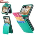 thumbnail image 1 of ELEHOLD Leather Wallet Case for Motorola Razr 2025/2024/ Razr 60 with Card Slot Finger Ring Holder Slim Thin Premium PU Leather Anti-Scratch Shockproof Protective Case for Men Women,Green, 1 of 8